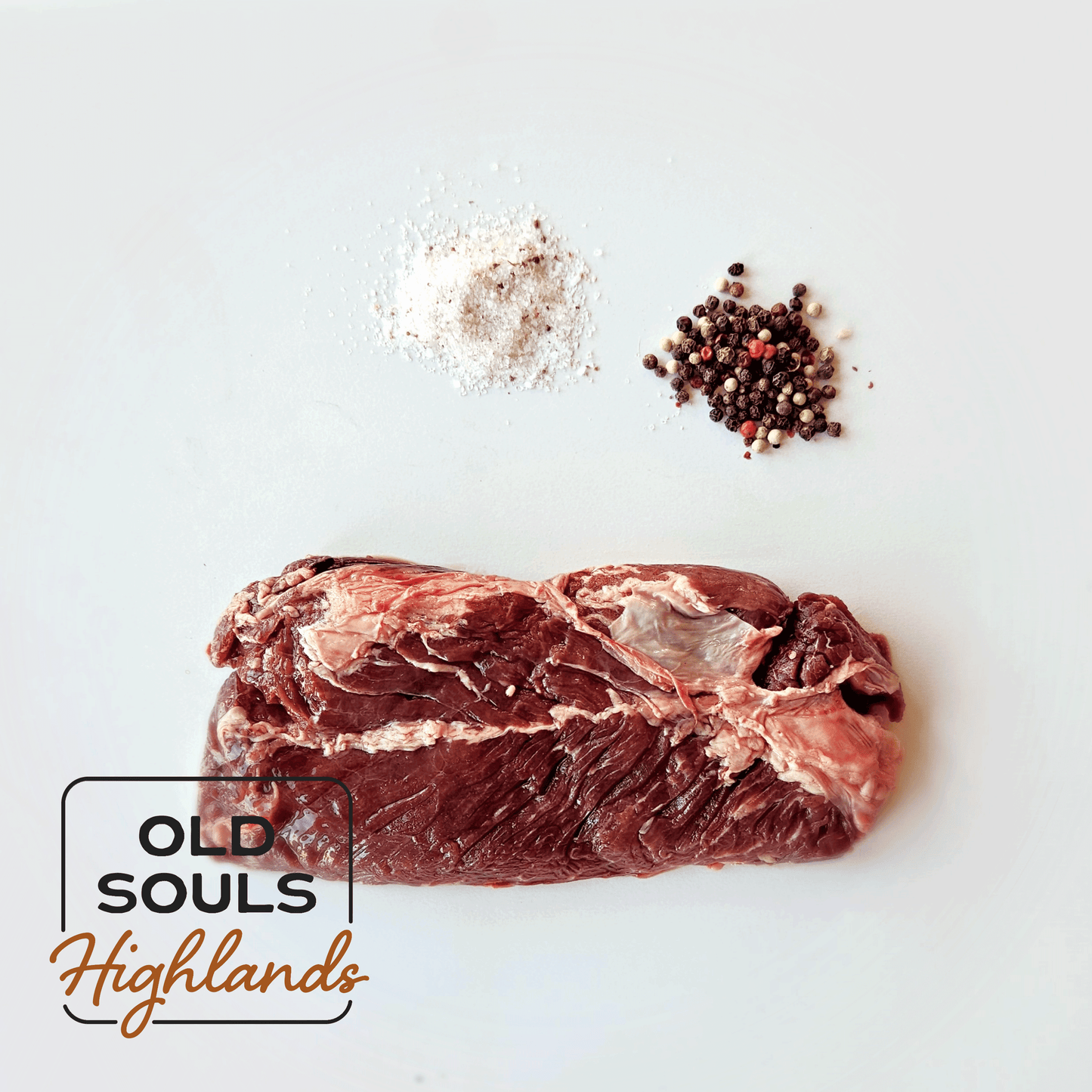 Image of premium highland beef, hanger steak cut