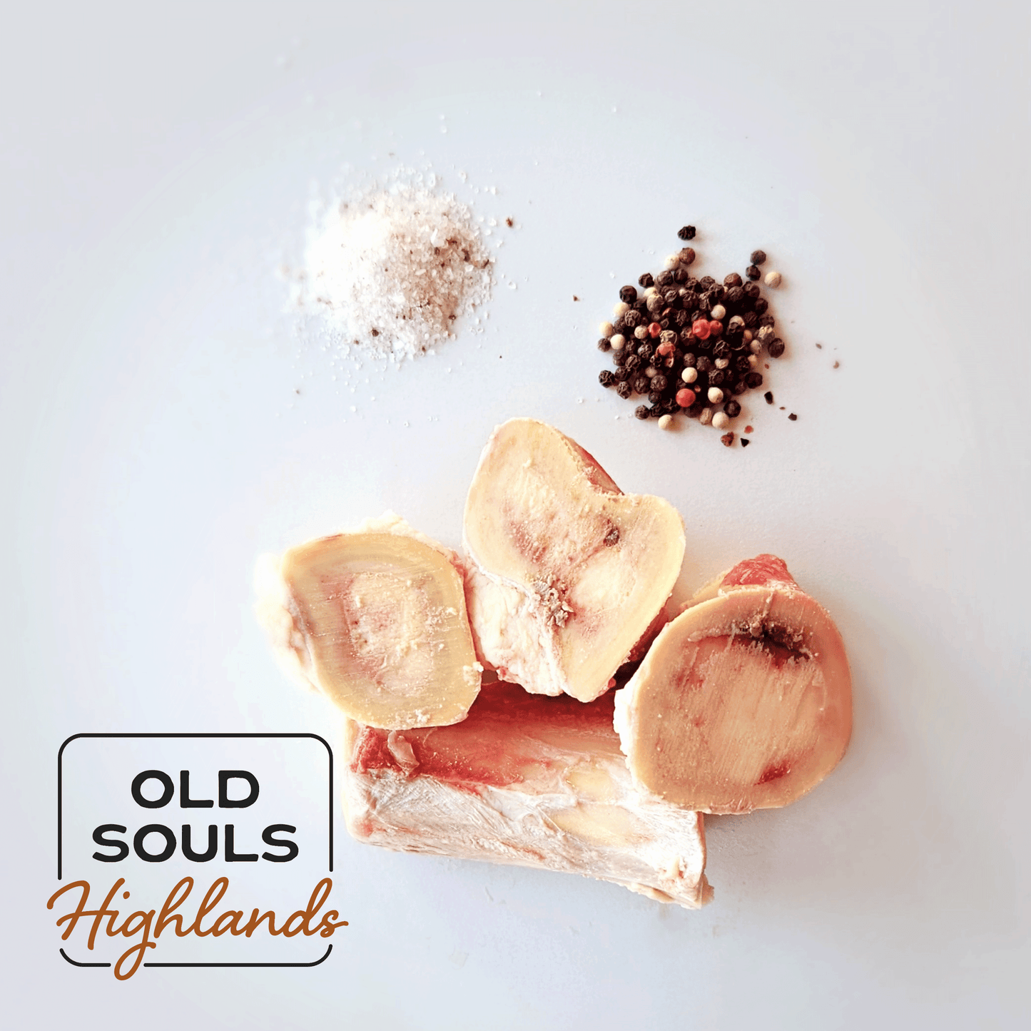 Image of premium highland beef, marrow bones