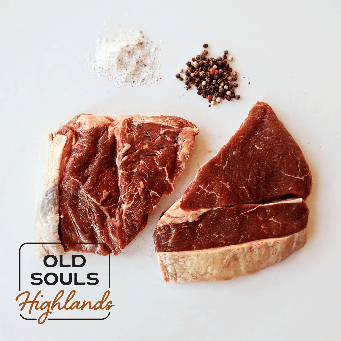 Image of premium highland beef, top sirloin steak cut