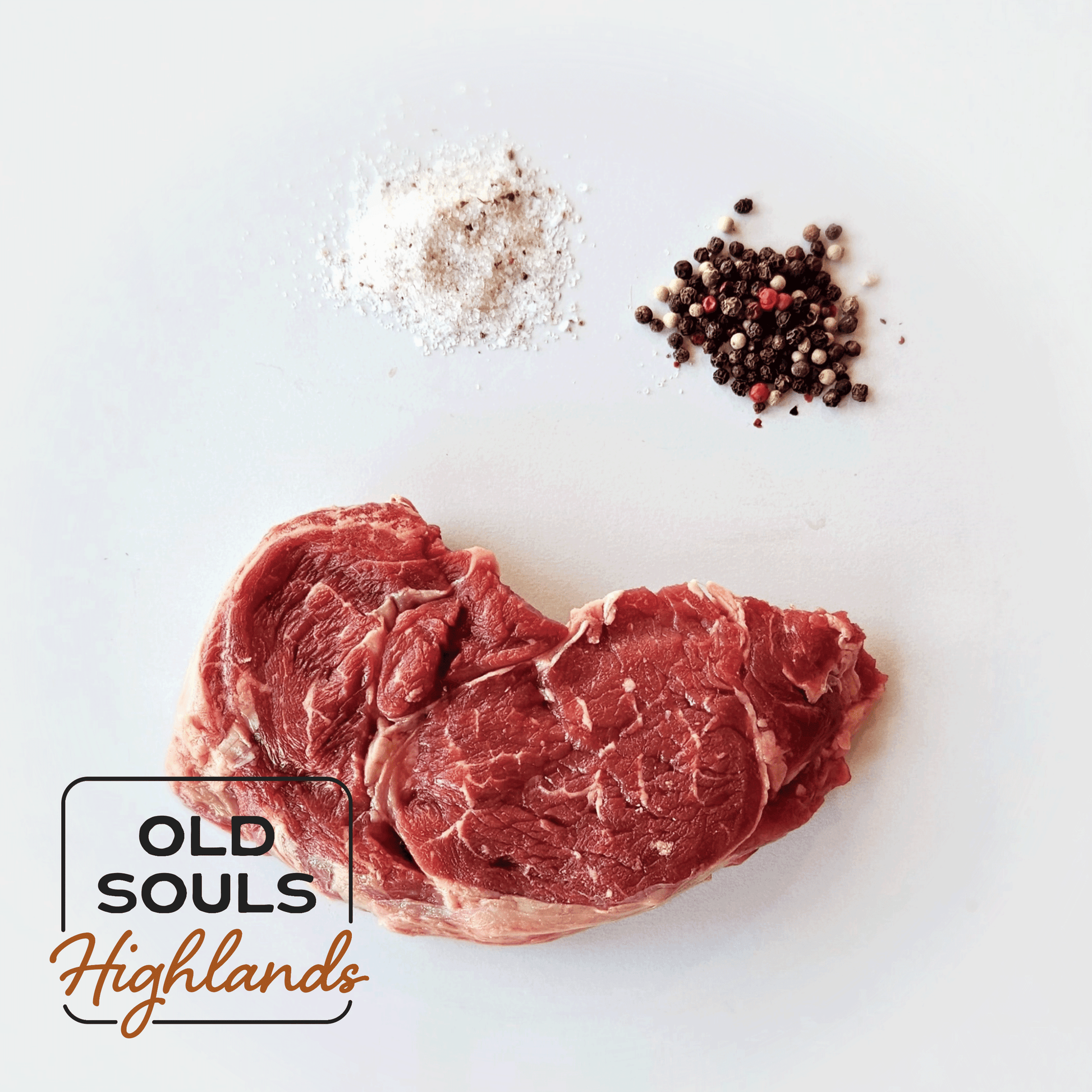 Image of premium highland beef, delmonico steak cut